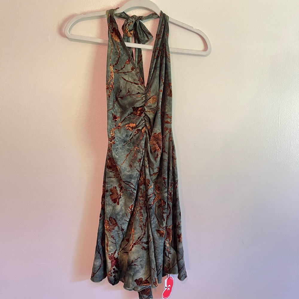 Velvet Halter Dress